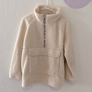 H&M Streetwear Sherpa Teddy Crewneck